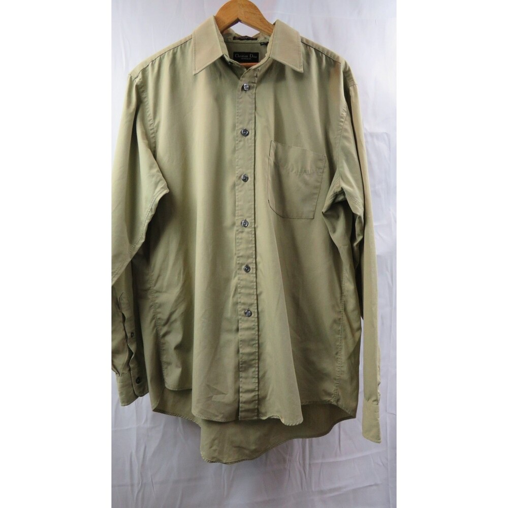 Christian Dior Monsier Le Chemise Quiet Luxury Camel/Khaki Shirt Men’s 16-35